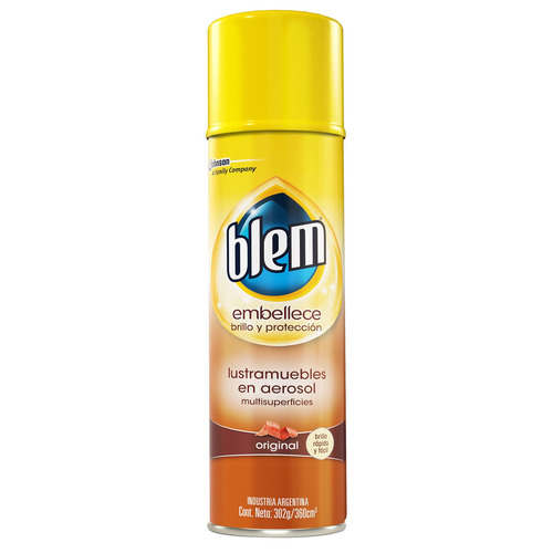Imagen 1 de 7 de Combo Blem Lustramuebles 360 Cc + Franela La Ponderosa