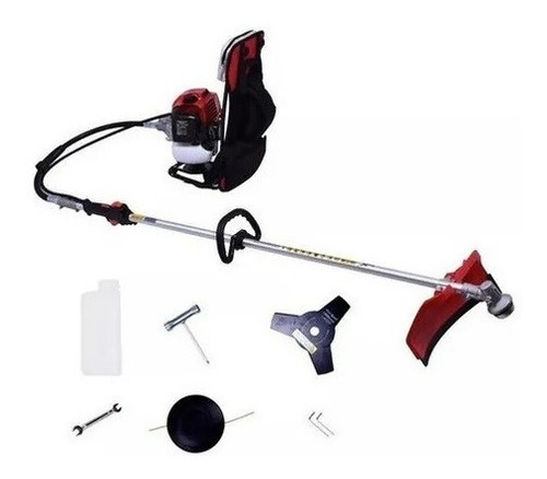 Imagem 7 de 8 de Roçadeira Costal Profissional 63cc + Enxada Frete Gratis