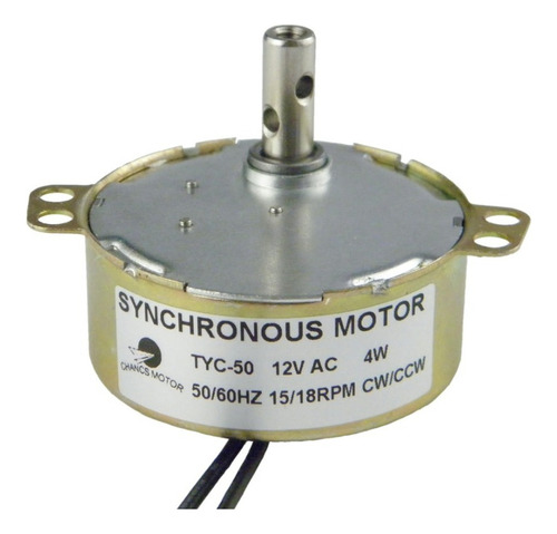 Motor De Engranajes Síncronos Chancs Tyc-50 Ac 12 V 15-18 Rp