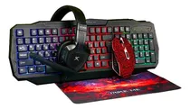 Comprar Kit Gamer 4 En 1 Xtrike Me Tecla + Mouse+ Mou-pad + Audifnos
