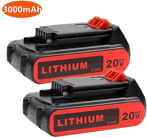 Lbxr20 - Batería De Repuesto Para Negro + Decker (. 20 V, Ba