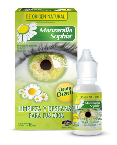 Manzanilla 15ml Gotas Para Alivio Natural De Los Ojos 3pack