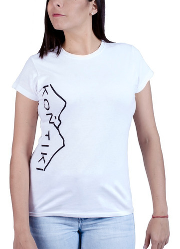 Playera Mujer Aventura Ciudad Manga Corta Kon Tiki Late-wh