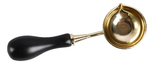 Cuchara De Cera Sello De Sellado De Cera Con Mango De Negro