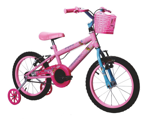 Bicicleta Infantil Feminina Aro 16 Sophie Menina Cor Rosa Tamanho do quadro Crianças de 3 a 7 anos