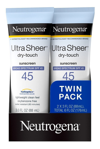 Protector Solar Neutrogena Ultra Sheer Sunscreen Spf 45