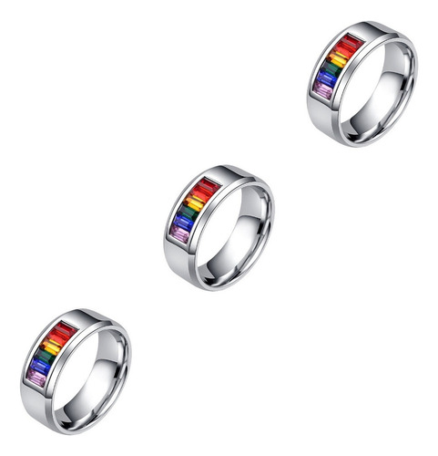 Anillo De Adorno Regalo Creativo Anillo Homosexual 3 Unidade