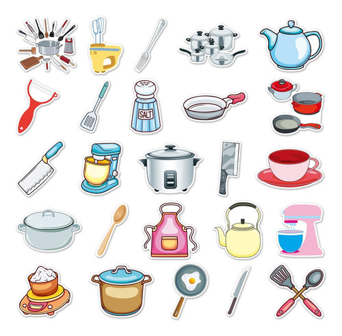 Pegatinas De Utensilios De Cocina Pegatinas De Pared De Uten