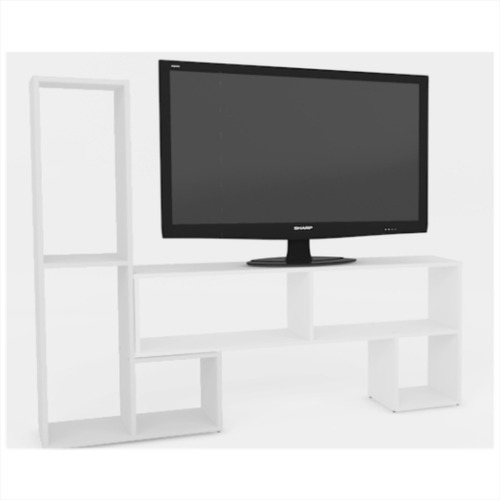 Rack De Tv Mesa Modular Led Lcd 50 A 75p Madera Melanina