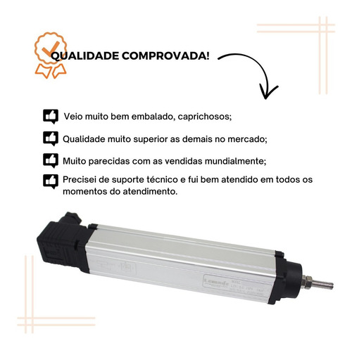 Regua Potenciometrica 275mm Sensor Transdutor Linear
