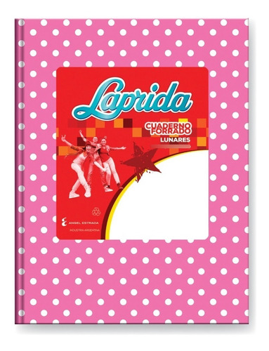 Cuaderno Escolar Laprida Td Lunares 50h Rayado Rosa