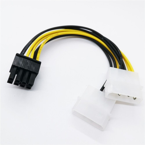 Cable Alimentacion Poder Doble Molex Pci-e Video 8 Pin