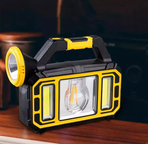 Linterna Solar Con Usb Recargable,3 Distintos Modos De Luces