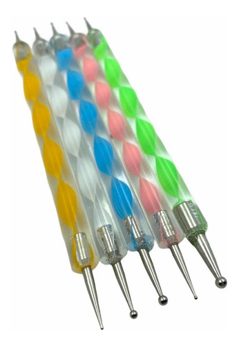 5 Piezas Puntero Para Uñas Decoración Belleza Manicure