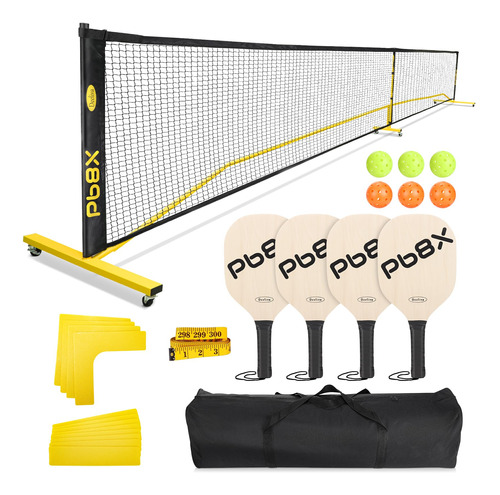 Deeliva Pickleball Net Set With Wheels Driveway Pcbyn