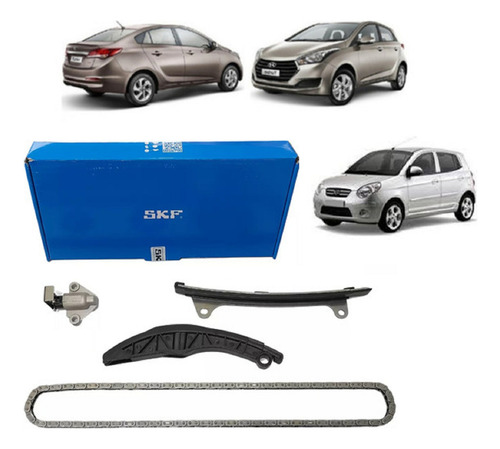 Kit Corrente Comando Picanto Hb20 1.0 12v 3cil 2012 A 22 Skf