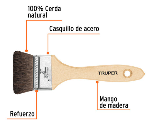 Brocha Pelo De Camello 2'' Truper 12468
