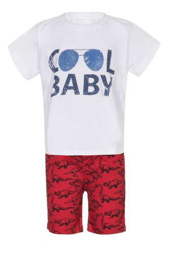 Conjunto Niño Playera Y Short Dinosaurios Los Groovies G003