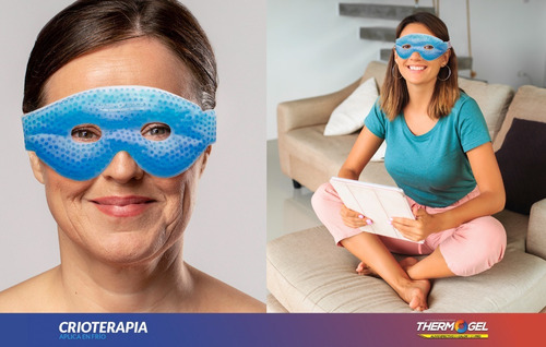 Imagen 10 de 10 de Kit De Compresas G M Y Antifaz Azul De Perlas Uso En Frio