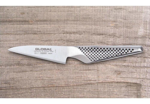 Cuchillo global para tornear verduras de hoja plana de acero inoxidable de 9,5 cm