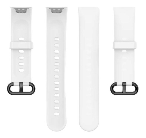 Correa de caucho de silicona para Xiaomi Redmi Mi Watch 2 Lite color blanco