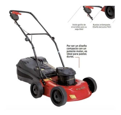 Imagen 2 de 5 de Cortadora De Pasto Petri 2 Hp 2 Alturas Country - Premium