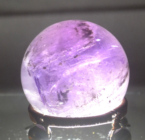 Bola Esfera De Cristal Amatista Natural / Améthystos Ag Violeta