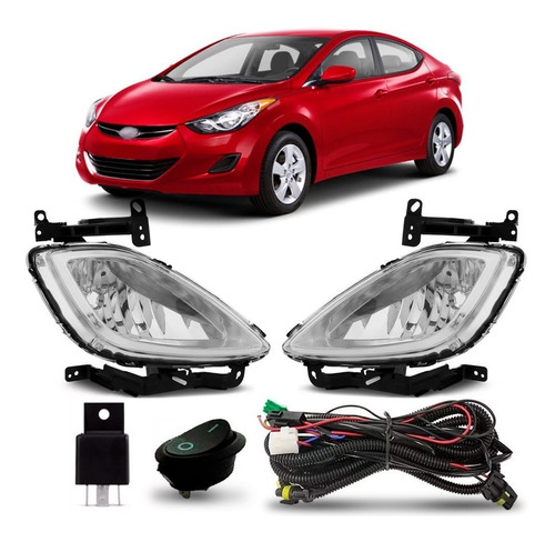 Kit De Farol Milha Neblina Hyundai Elantra 2011 2012 2013.