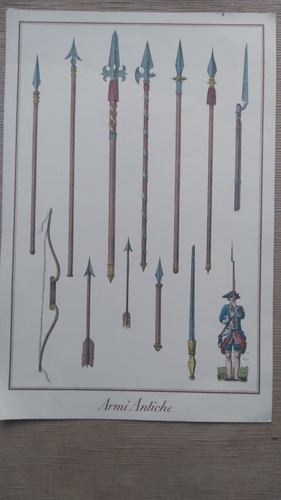 Imagen 2 de 5 de Armi Antiche- Armas Antiguas 4 Estampas - Militaria