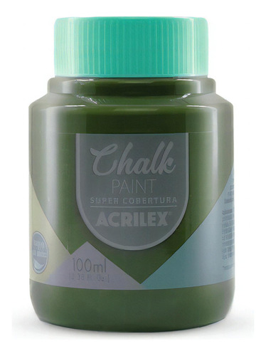 Tinta Chalk Acrilex 100ml - Super Cobertura - Artesanato Cor Floresta 847