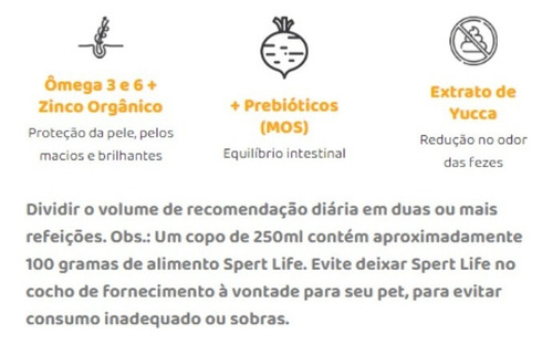 Ração Spert Life Premium 21% De Proteina 10kg