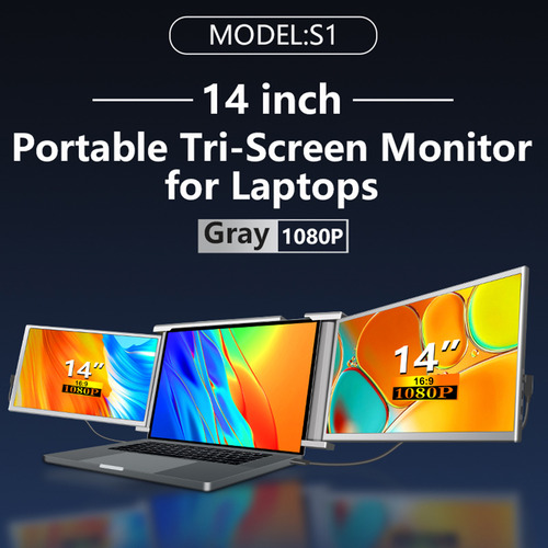 Monitor De Expansão Portátil Fhd 1 Com Tela Para Tela Tripla