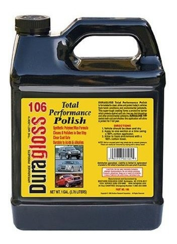 Duragloss 106 Automotive Total Performance Polaco 1 Galon