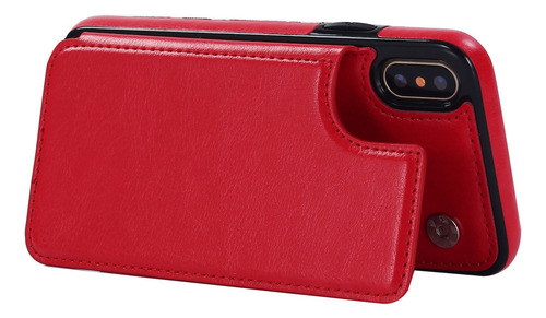 B Funda Carcasa Piel Billetera Con Soporte Para iPhone