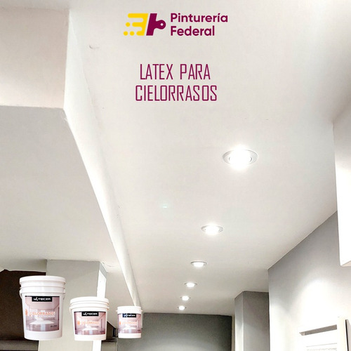 Cielorraso Tecza 4 L - Antihongo Acabado Mate Color Blanco