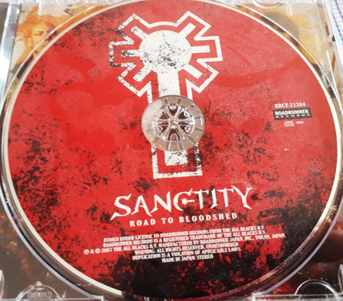 Cd Sanctity - Road To Bloodshed 1er Ed. Japonesa Heavy Metal (Usado)