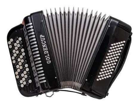 Acordeon Verdulera Golden Cup 72 Bajos 62 Y 37 Negro