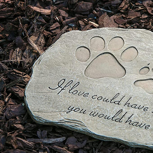 L Pedra Memorial Para Animais De Estimação Em Resina Lápide