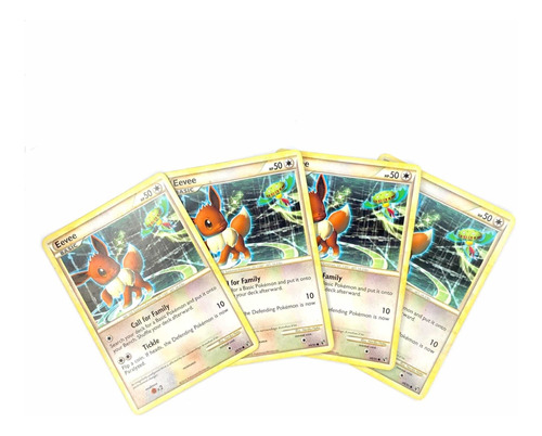Eevee 48/90 X4 - Cartas Originales Pokémon Hgss Undauted