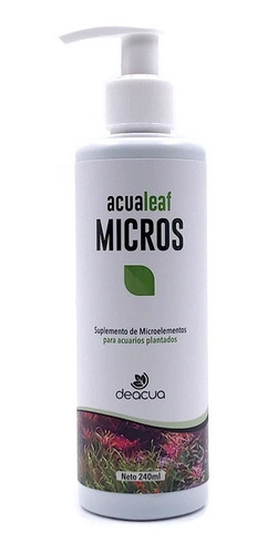 Acualeaf Micros 240ml Microelementos Abono Acuario Plantado