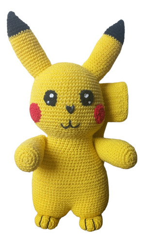 Amigurrumi Pokemon Pikachu Muñeco Tejido Al Crochet