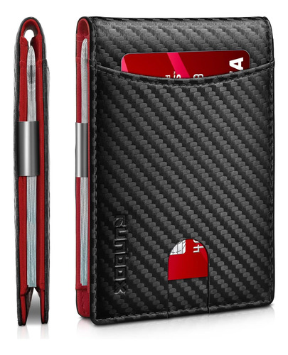 Runbox Slim Money Clip Billeteras Para Hombre Rfid Blocki...