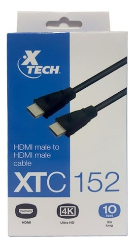 Cable Hdmi A Hdmi 3 Metros Xtech Xtc-152 Circuit Shop