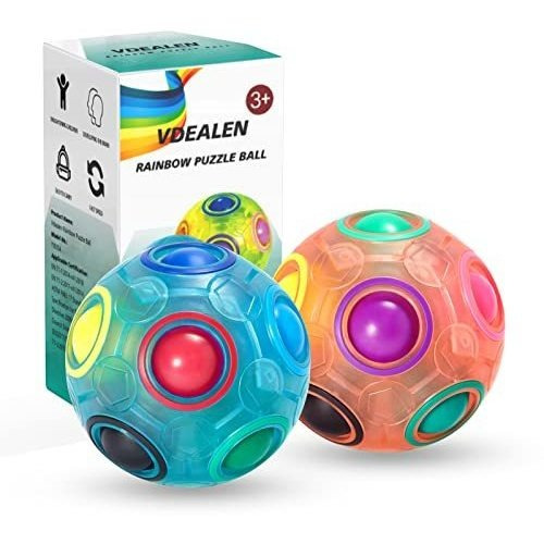 Vdealen Magic Rainbow Puzzle Ball, Speed Cube Ball Cywza