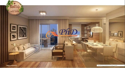 Fatto Torres De São José - Apartamento A Venda No Bairro Jardim Torres São José - Jundiaí, Sp - Ph95218