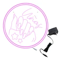 Comprar Letrero Cartel Led Diseño Uñas Boutique Negocios