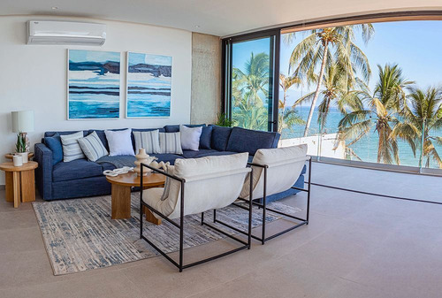 Departamento En Venta 1rec + Estudio|a Pie De Playa Bucerias!!! Ab