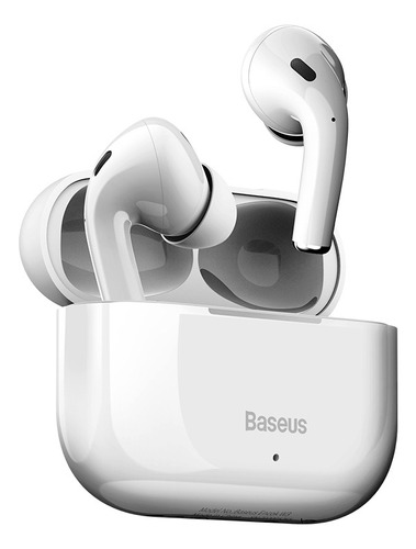 Fone De Ouvido In-ear Sem Fio Baseus Encok W3 Bluetooth Cor White