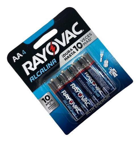 Pilas Aa Alcalinas Rayovac Blister X 4 Unidades