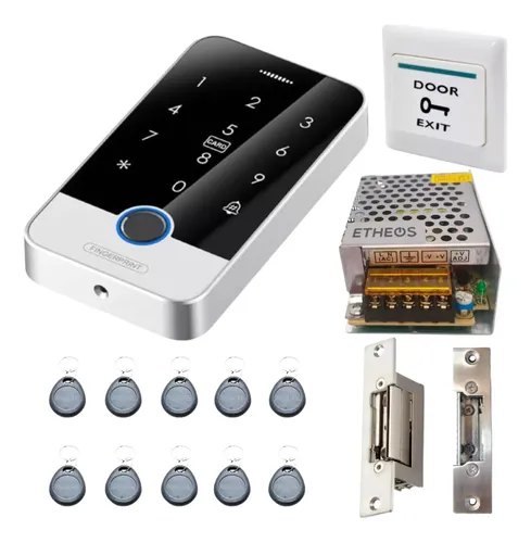 Kit Control De Acceso Biometrico A301 12v